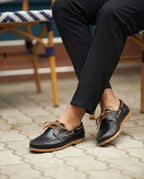 TİMBER SİYAH DERİ ERKEK LOAFER AYAKKABI