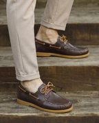 TİMBER KAHVERENGİ DERİ ERKEK LOAFER AYAKKABI