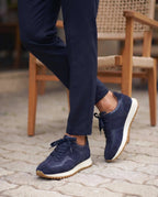 ROSSANO LACİVERT DERİ ERKEK SNEAKERS AYAKKABI
