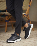 VALTERRA SİYAH DERİ ERKEK SNEAKERS AYAKKABI