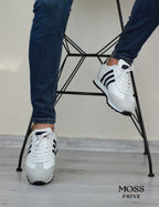 BEYAZ DERİ ERKEK SPOR AYAKKABI