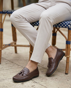 RAKS 04 KAHVERENGİ DERİ ERKEK LOAFER AYAKKABI