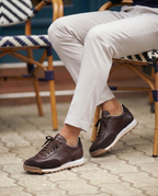 VARELLO KAHVERENGİ DERİ ERKEK SNEAKERS AYAKKABI