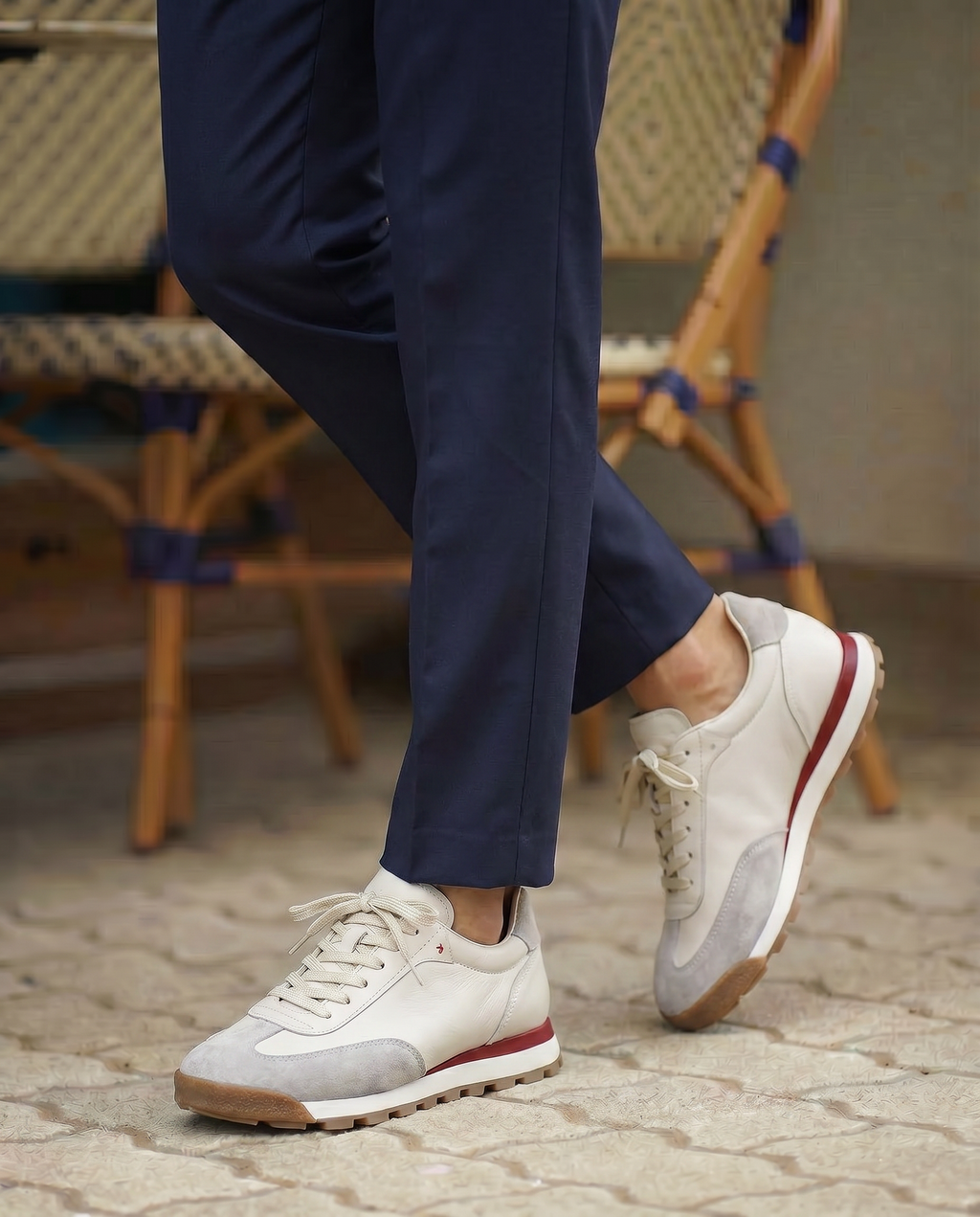 VARELLO BEJ DERİ ERKEK SNEAKERS AYAKKABI