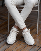 MASSİMO BEYAZ DERİ ERKEK SNEAKERS AYAKKABI
