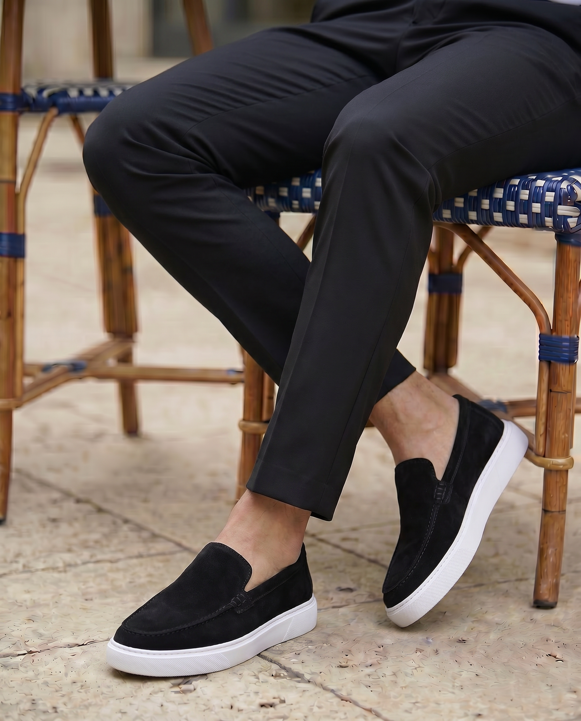 LOFER SİYAH SÜET DERİ ERKEK LOAFER AYAKKABI
