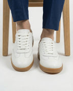 BEYAZ DERİ ERKEK SNEAKERS AYAKKABI