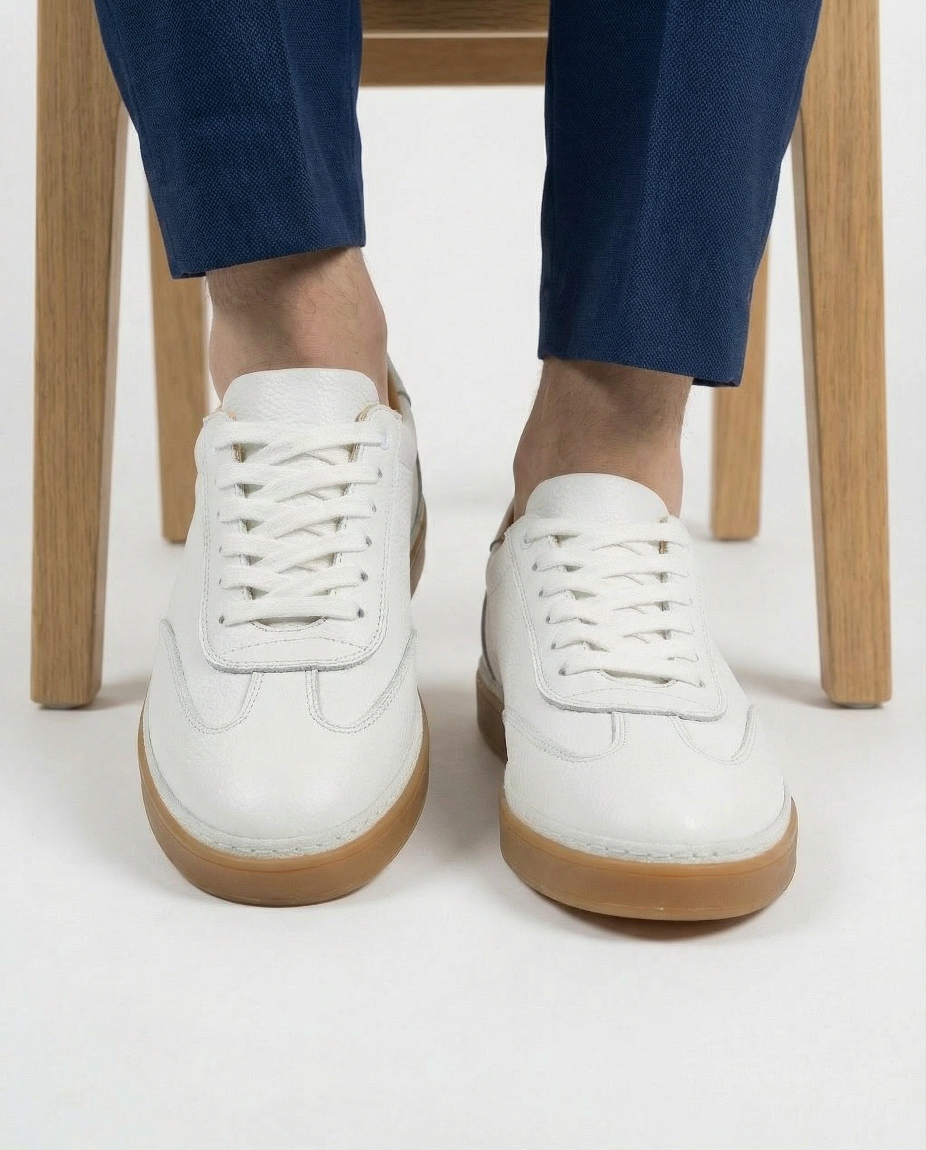 BEYAZ DERİ ERKEK SNEAKERS AYAKKABI