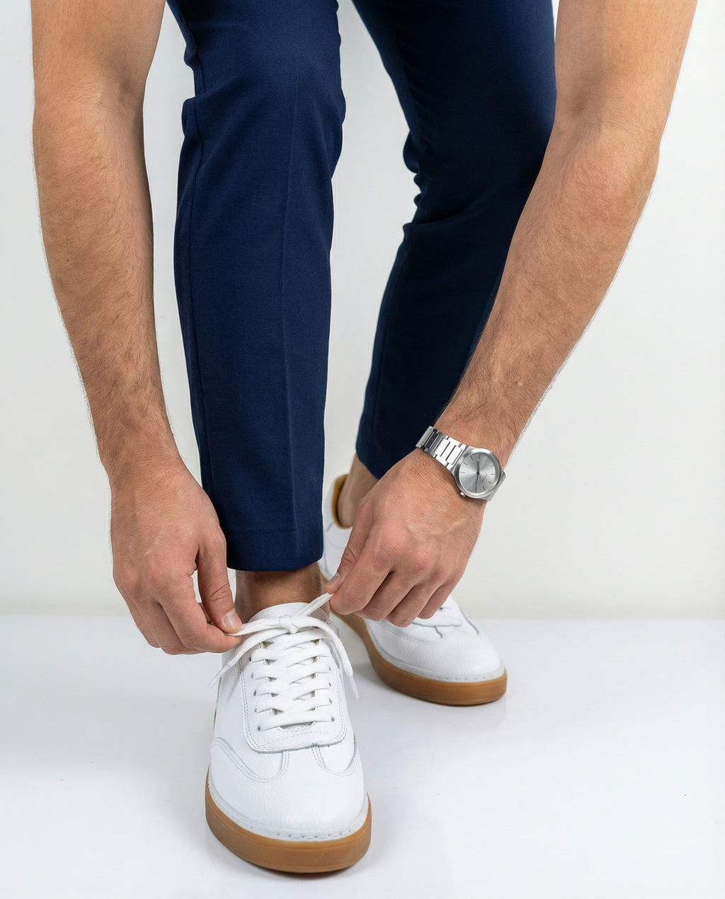 BEYAZ DERİ ERKEK SNEAKERS AYAKKABI