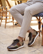 ROSSANO KAHVERENGİ DERİ ERKEK SNEAKERS AYAKKABI