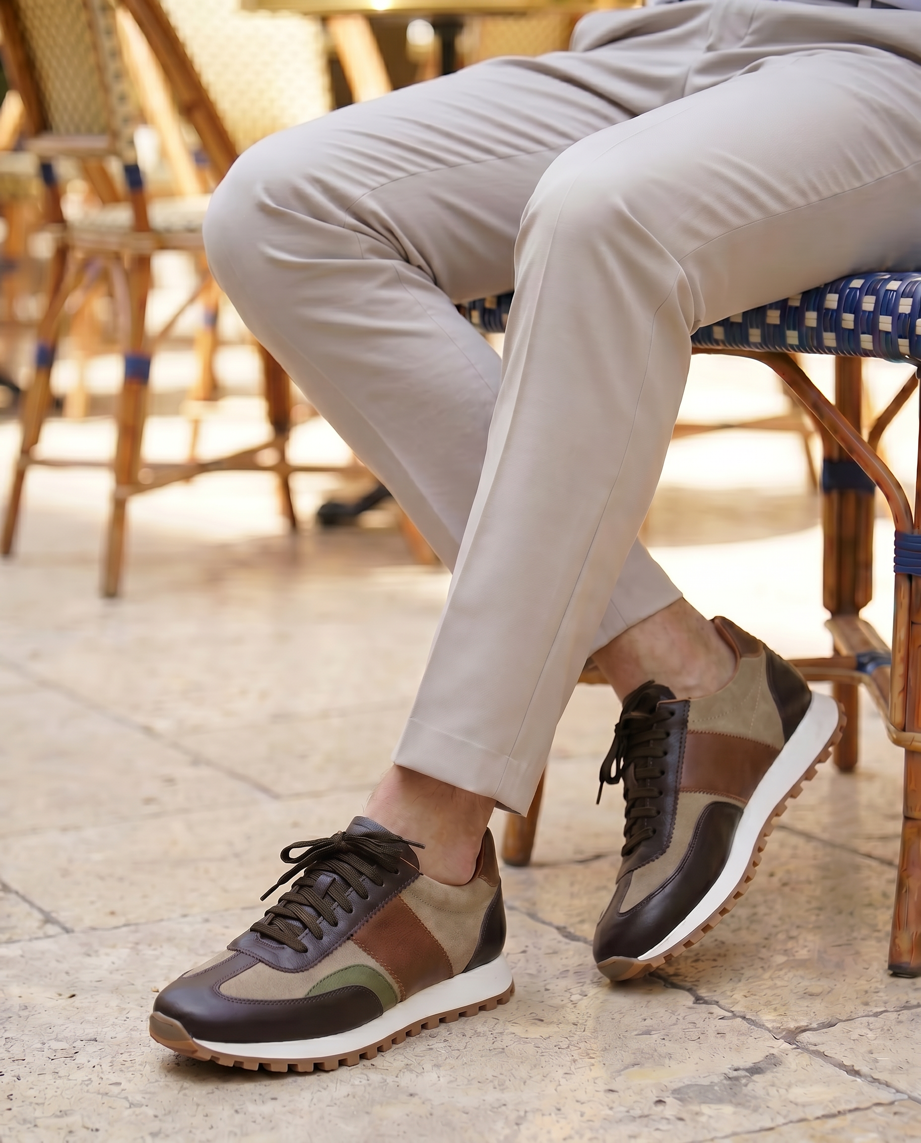 ROSSANO KAHVERENGİ DERİ ERKEK SNEAKERS AYAKKABI