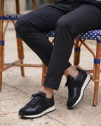 ROSSANO SİYAH DERİ ERKEK SNEAKERS AYAKKABI