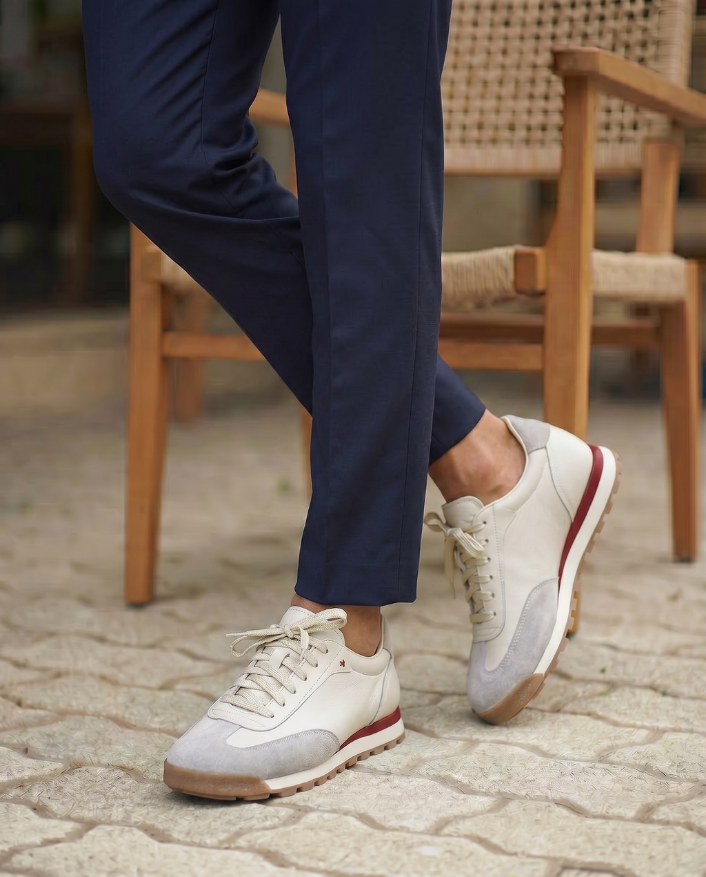 VARELLO BEJ DERİ ERKEK SNEAKERS AYAKKABI