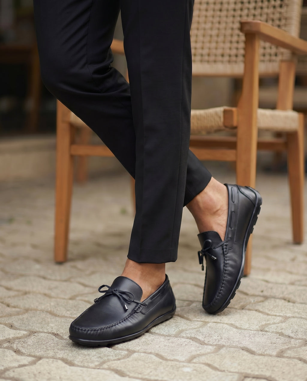 RAKS 01 SİYAH DERİ ERKEK LOAFER AYAKKABI