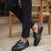 RAKS 01 SİYAH DERİ ERKEK LOAFER AYAKKABI