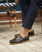 TİMBER SİYAH DERİ ERKEK LOAFER AYAKKABI