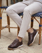 VARELLO KAHVERENGİ DERİ ERKEK SNEAKERS AYAKKABI