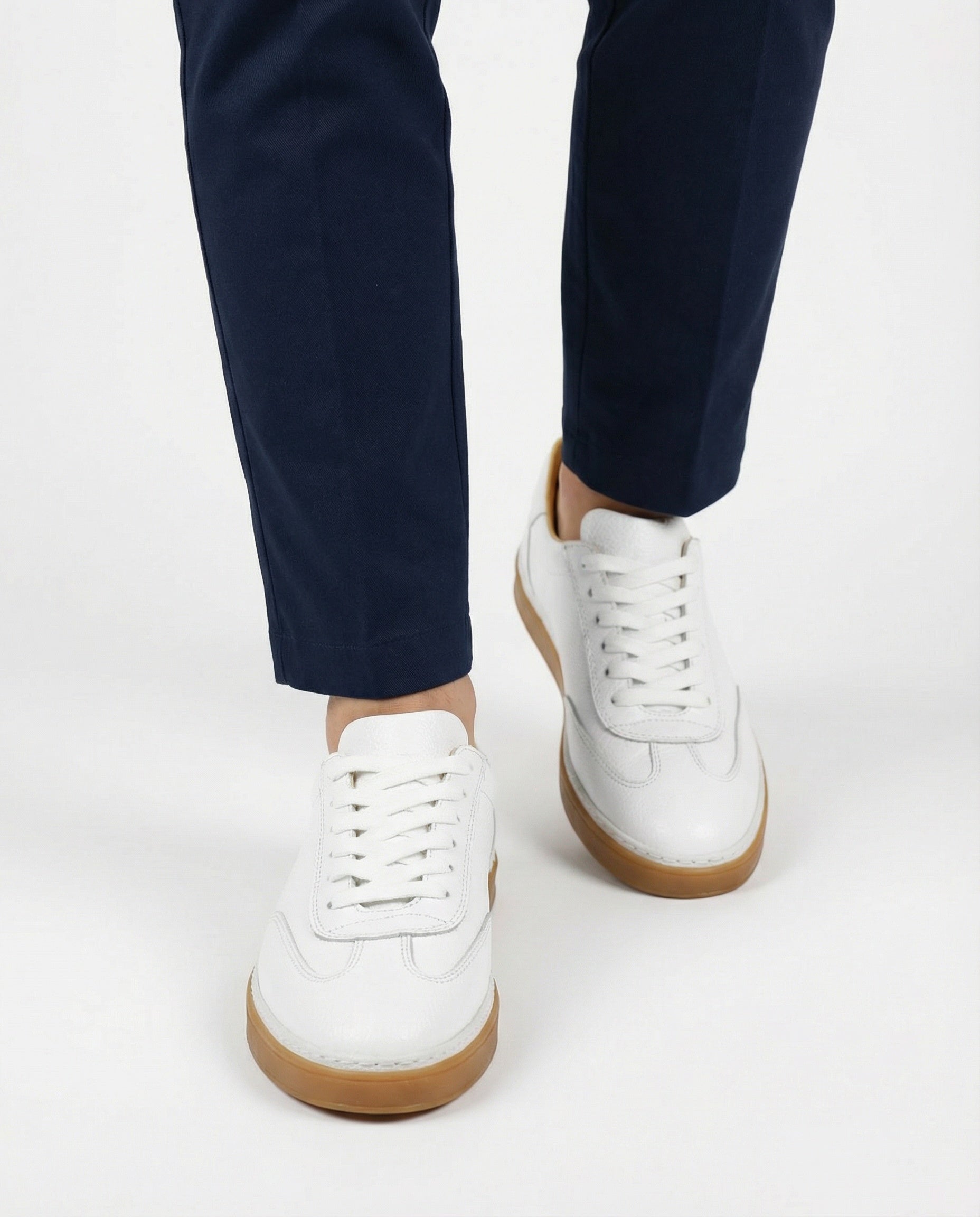 BEYAZ DERİ ERKEK SNEAKERS AYAKKABI