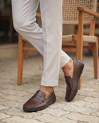 RAKS 02 KAHVERENGİ DERİ ERKEK LOAFER AYAKKABI