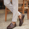 RAKS 02 KAHVERENGİ DERİ ERKEK LOAFER AYAKKABI
