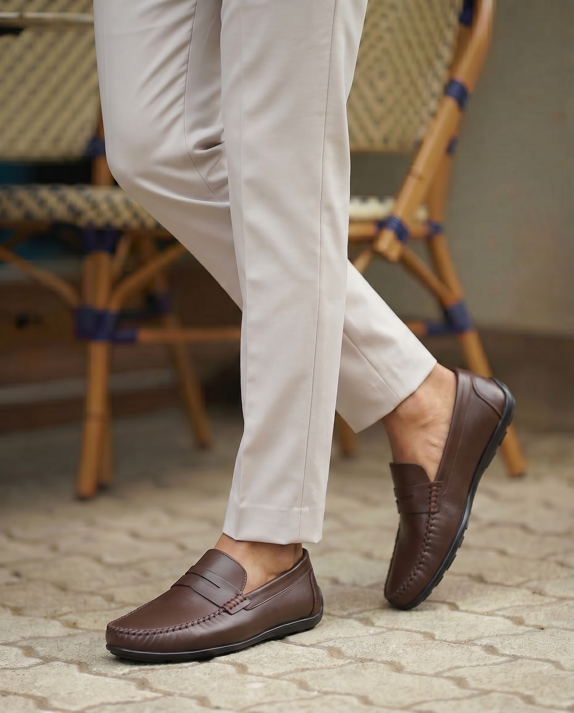 RAKS 02 KAHVERENGİ DERİ ERKEK LOAFER AYAKKABI