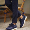 ROSSANO LACİVERT DERİ ERKEK SNEAKERS AYAKKABI