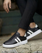 RİVİERA SiYAH DERi EVA TABAN ERKEK SNEAKERS AYAKKABI