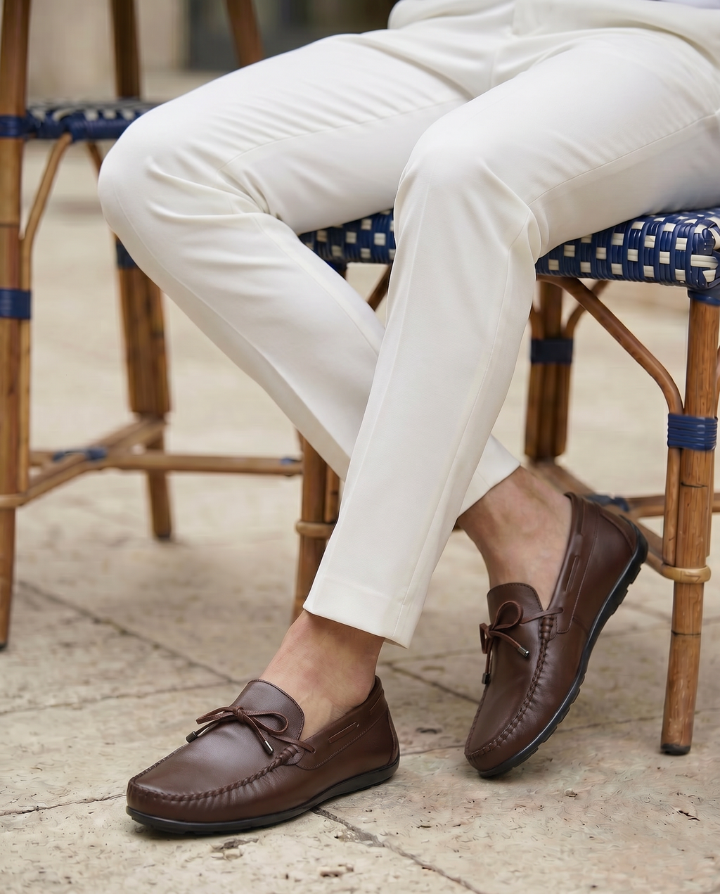 RAKS 01 KAHVERENGİ DERİ ERKEK LOAFER AYAKKABI