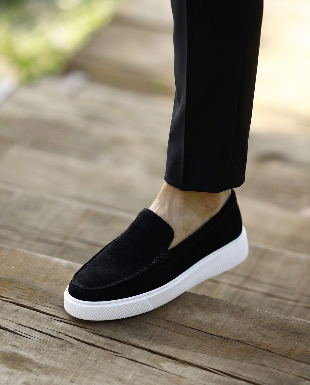 LOFER SİYAH SÜET DERİ ERKEK LOAFER AYAKKABI