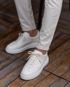 MASSİMO BEYAZ DERİ ERKEK SNEAKERS AYAKKABI
