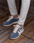 LORENZO TURKUAZ MAVİ SÜET DERİ ERKEK SNEAKERS AYAKKABI
