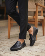 RAKS 04 SİYAH DERİ ERKEK LOAFER AYAKKABI