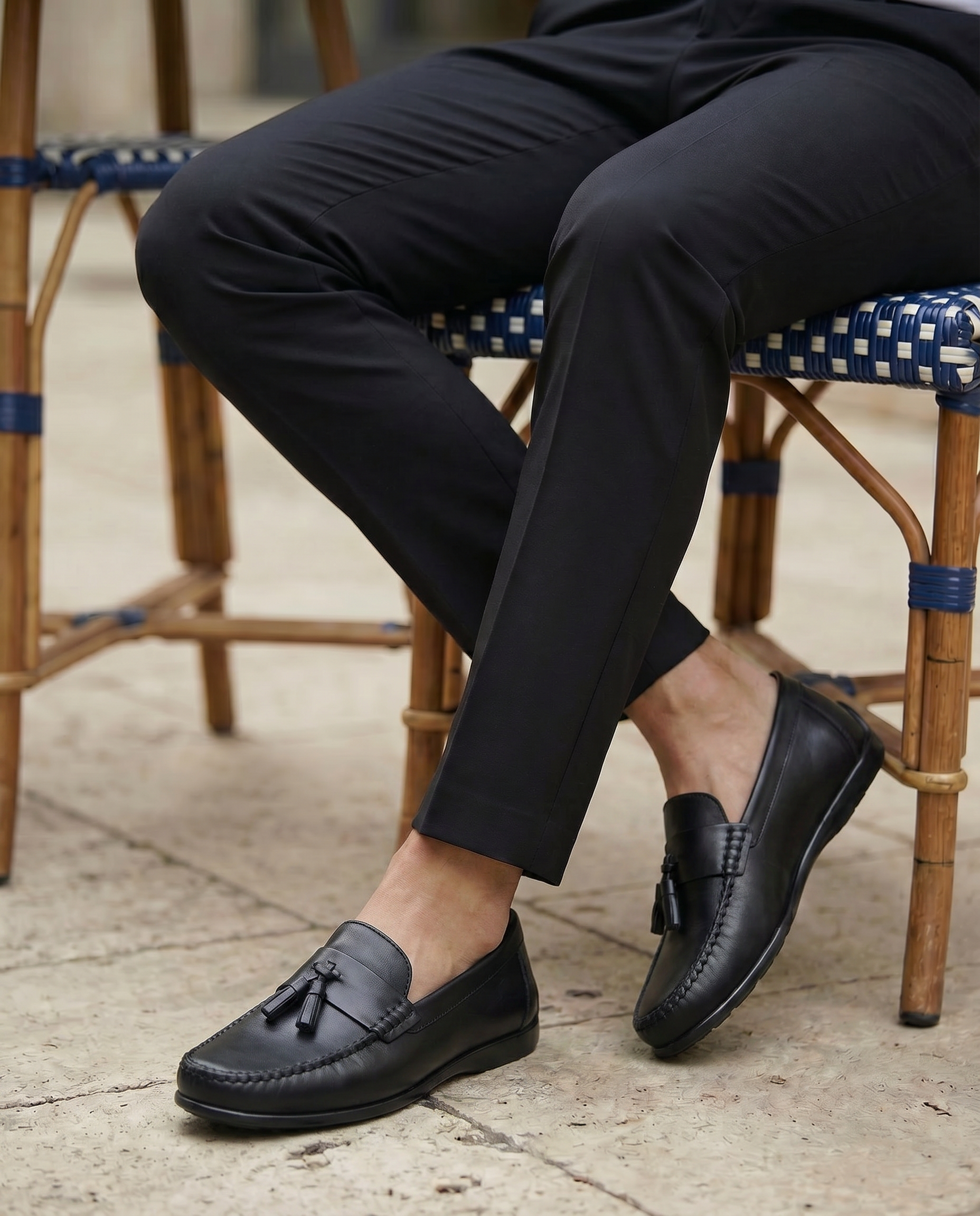 RAKS 04 SİYAH DERİ ERKEK LOAFER AYAKKABI