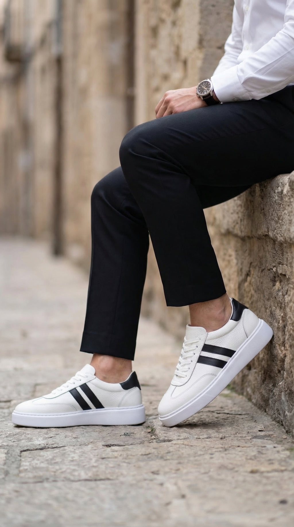 RİVİERA BEYAZ DERİ EVA TABAN ERKEK SNEAKERS AYAKKABI