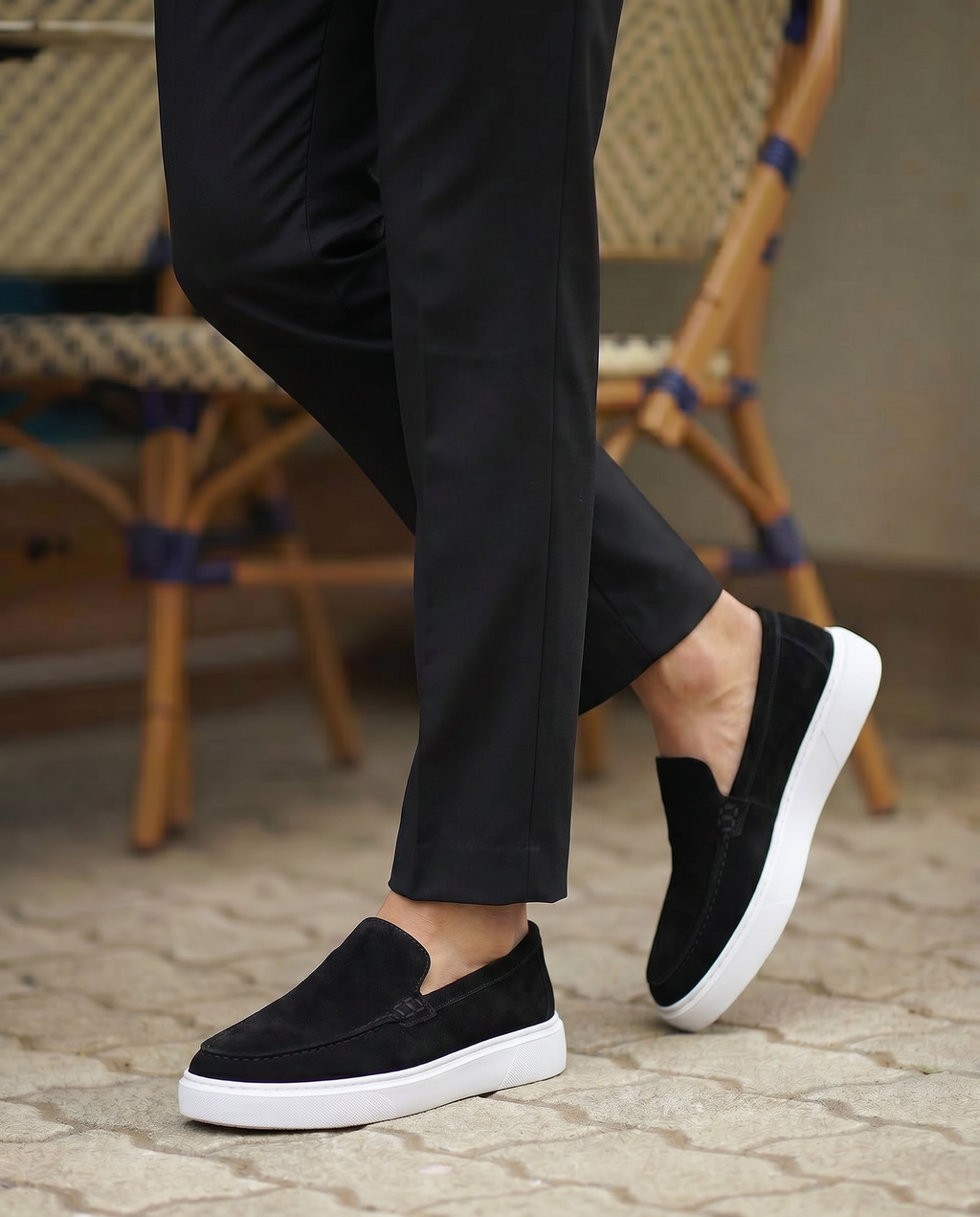 LOFER SİYAH SÜET DERİ ERKEK LOAFER AYAKKABI