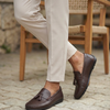 RAKS 04 KAHVERENGİ DERİ ERKEK LOAFER AYAKKABI
