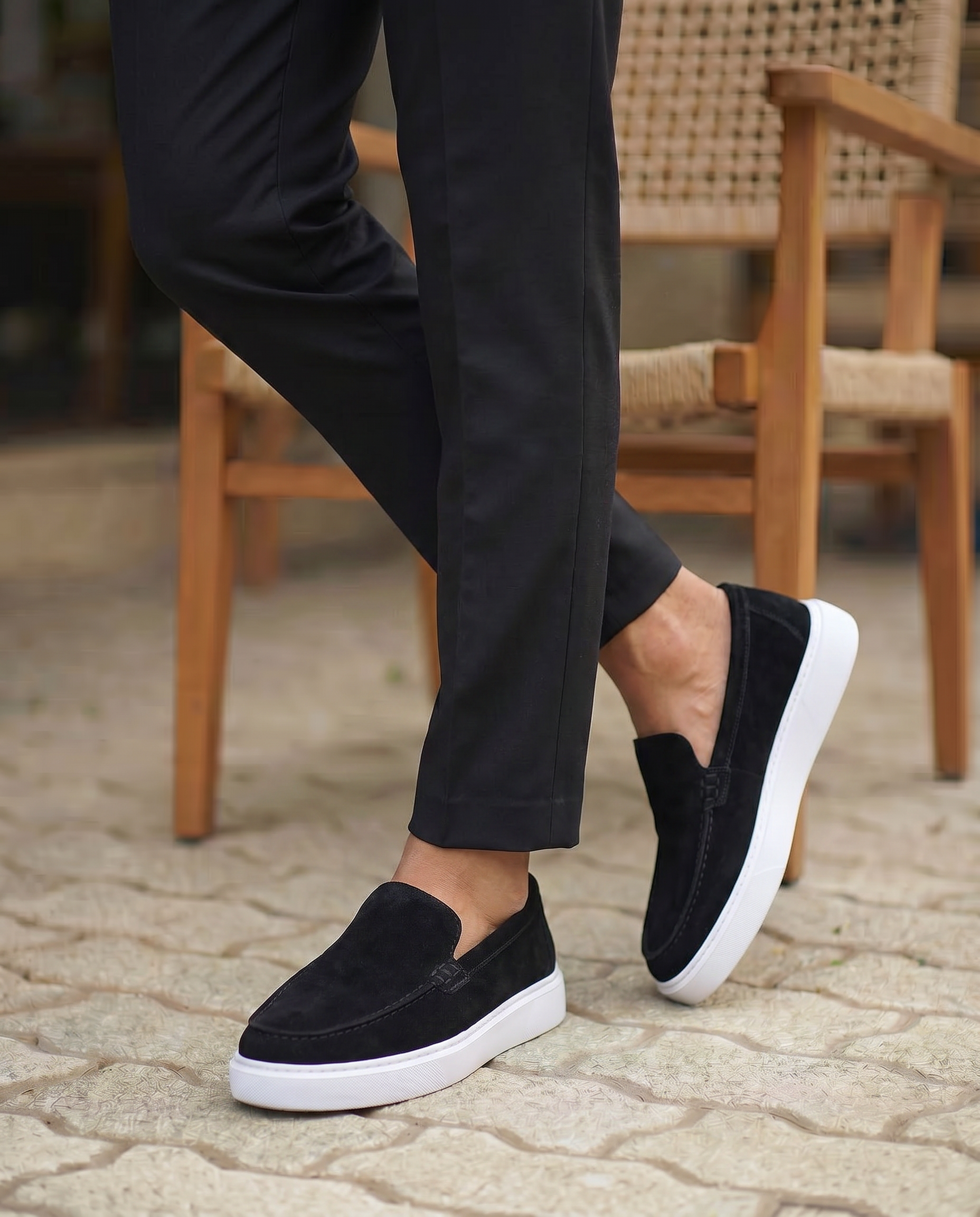 LOFER SİYAH SÜET DERİ ERKEK LOAFER AYAKKABI
