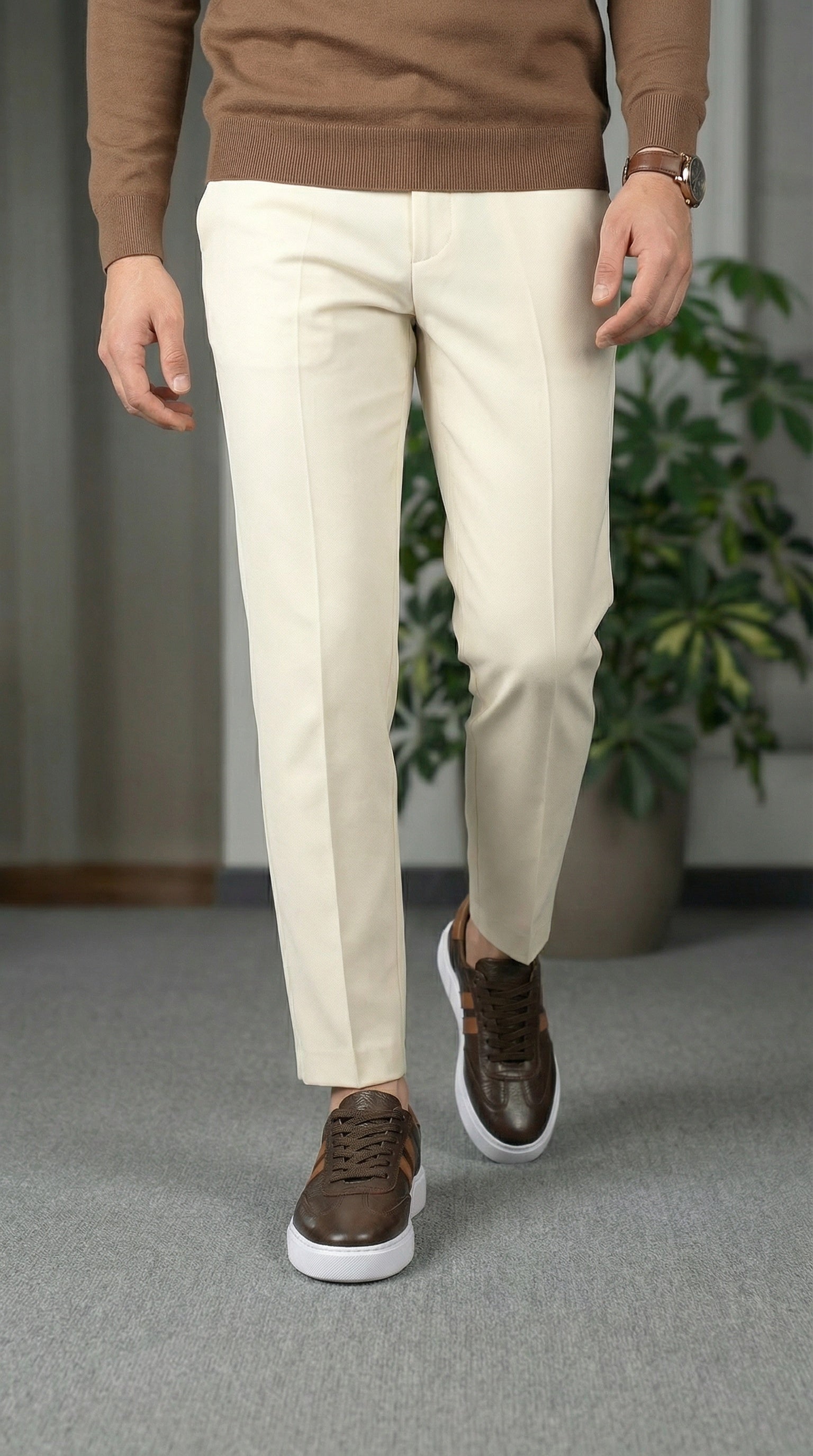 RİVİERA KAHVERENGİ DERİ EVA TABAN ERKEK SNEAKERS AYAKKABİ