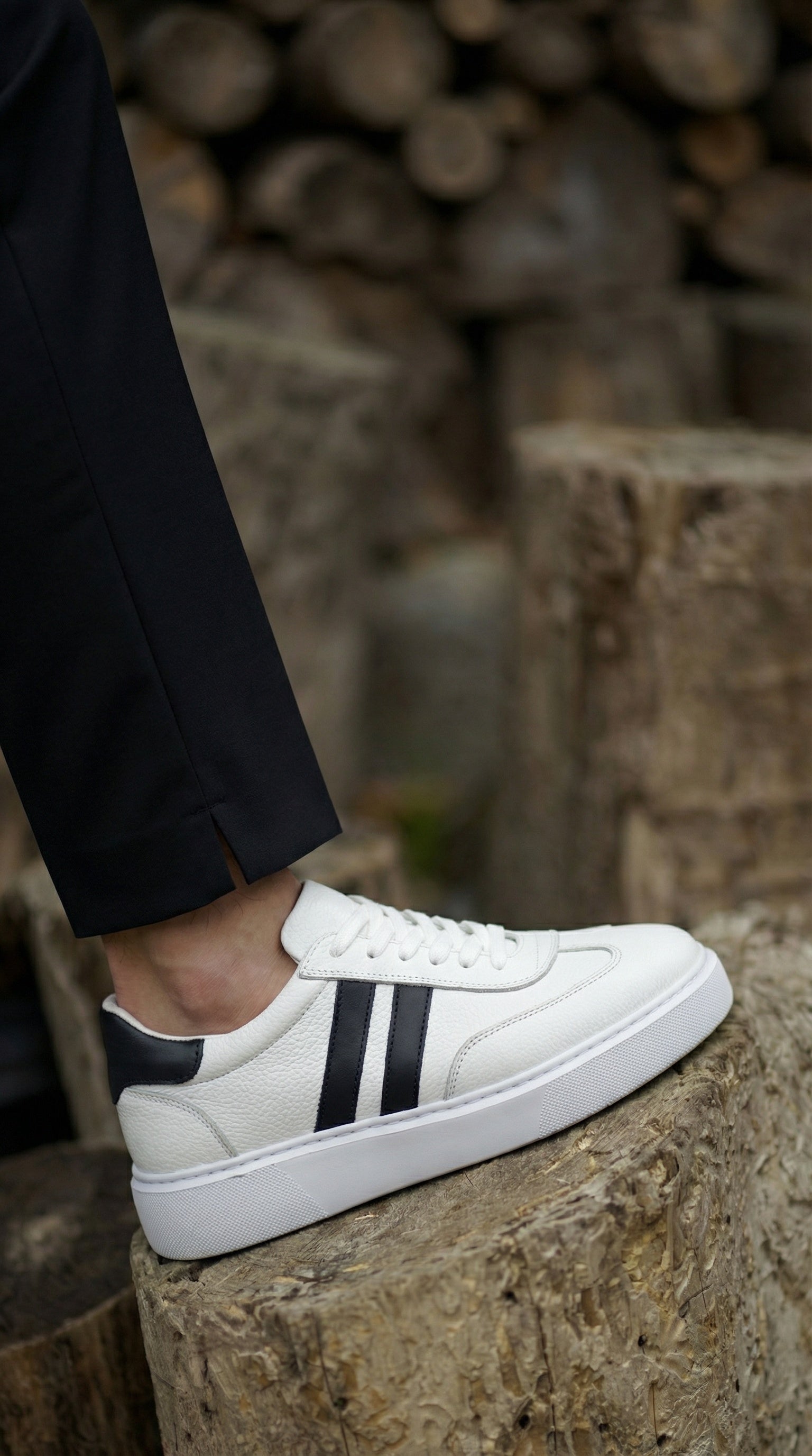 RİVİERA BEYAZ DERİ EVA TABAN ERKEK SNEAKERS AYAKKABI