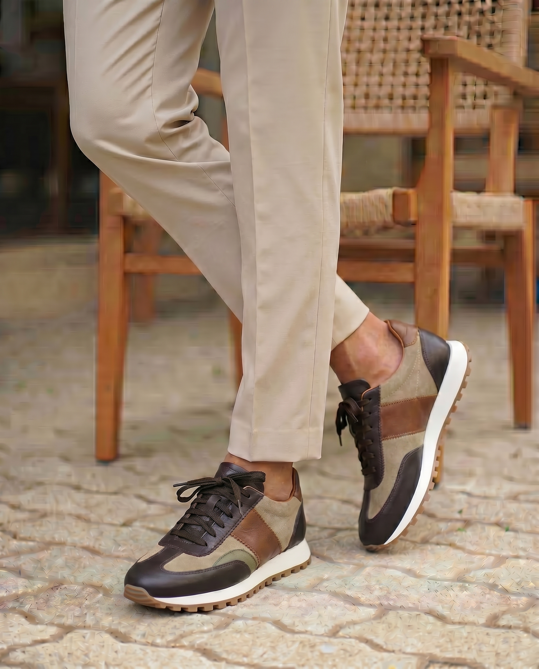 ROSSANO KAHVERENGİ DERİ ERKEK SNEAKERS AYAKKABI