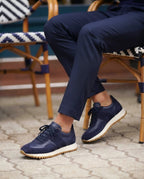 ROSSANO LACİVERT DERİ ERKEK SNEAKERS AYAKKABI