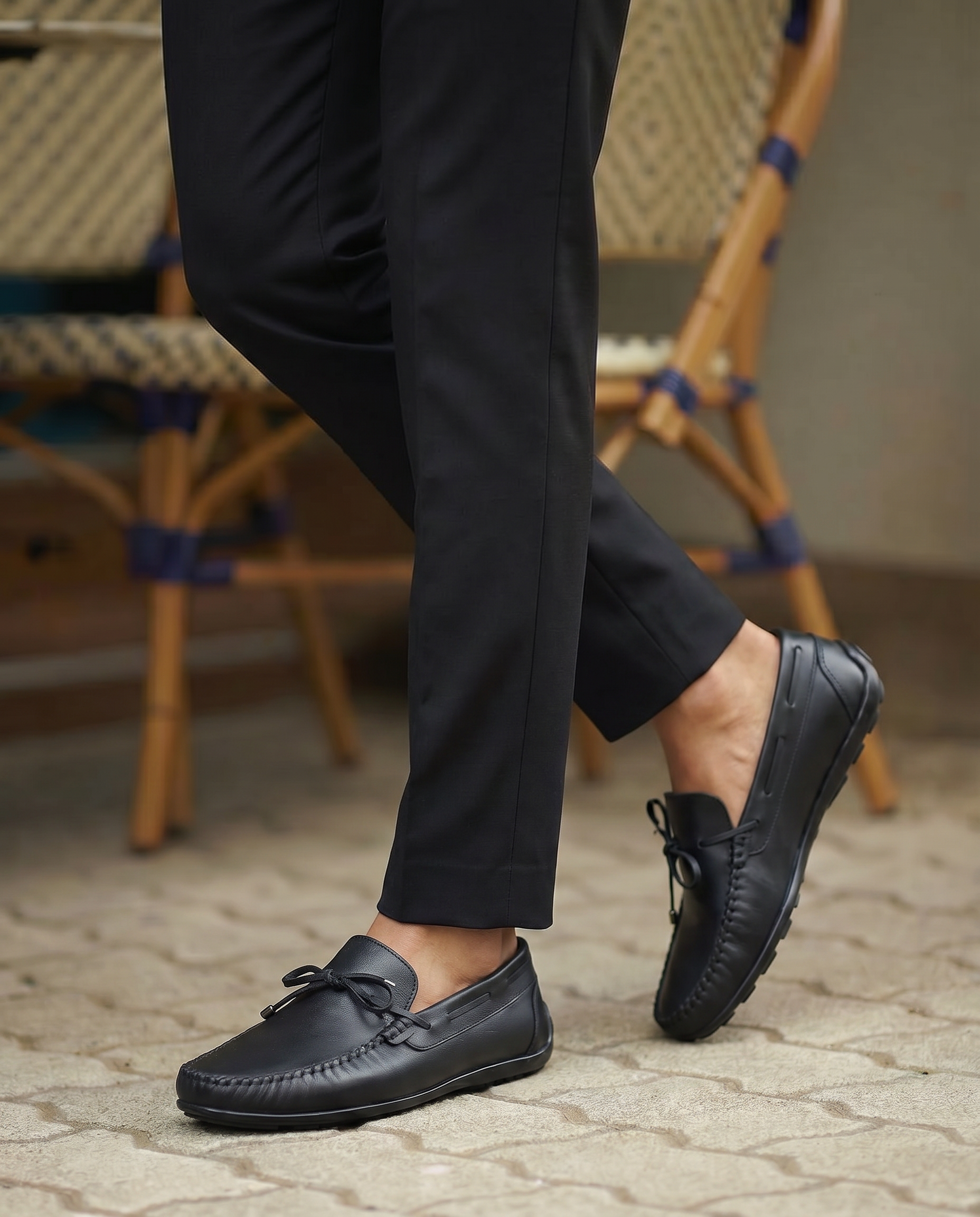 RAKS 01 SİYAH DERİ ERKEK LOAFER AYAKKABI