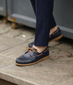 TİMBER LACİVERT DERİ ERKEK LOAFER AYAKKABI