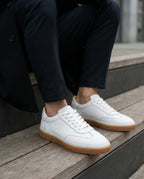 BEYAZ DERİ ERKEK SNEAKERS AYAKKABI