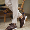 VARELLO KAHVERENGİ DERİ ERKEK SNEAKERS AYAKKABI