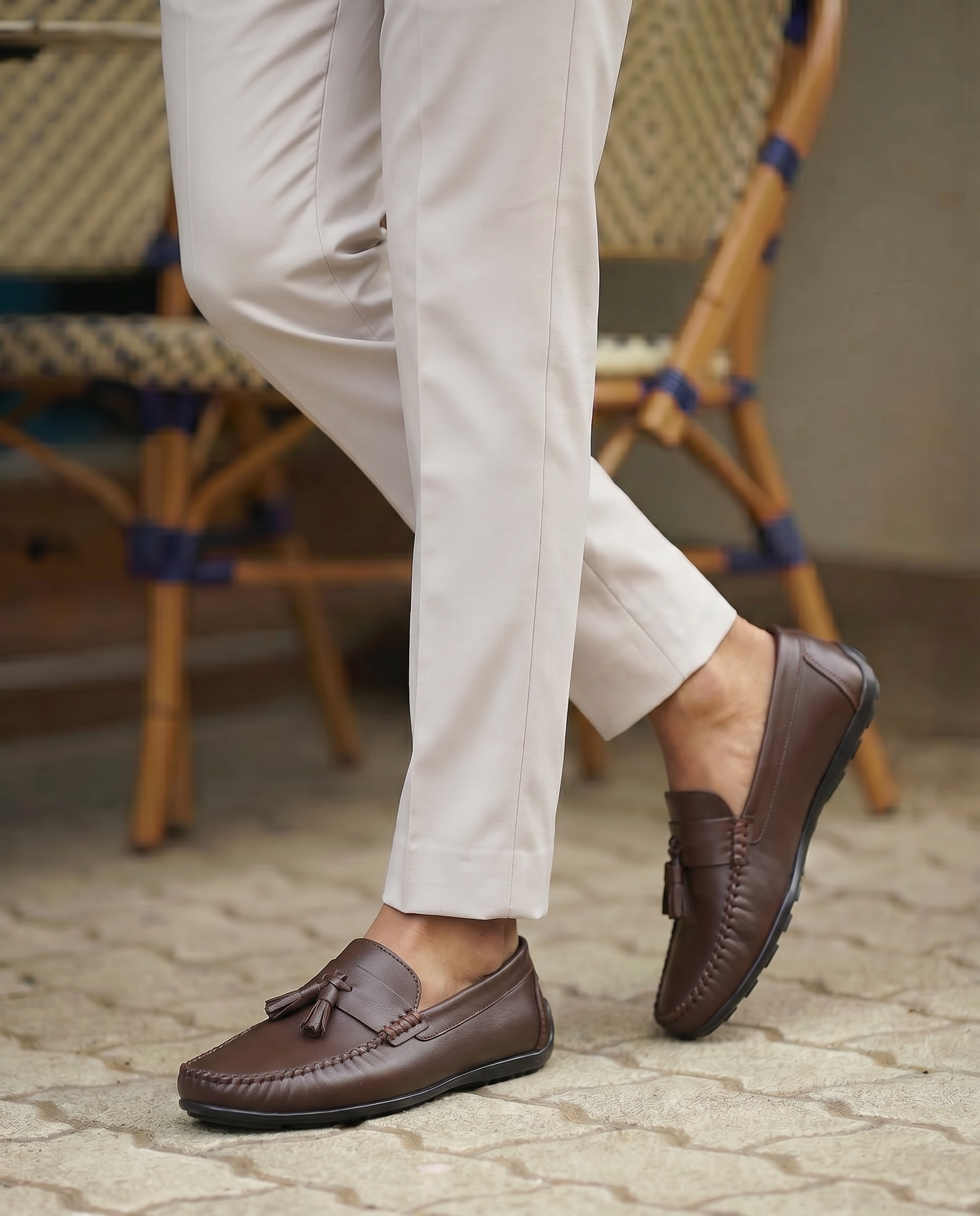 RAKS 04 KAHVERENGİ DERİ ERKEK LOAFER AYAKKABI