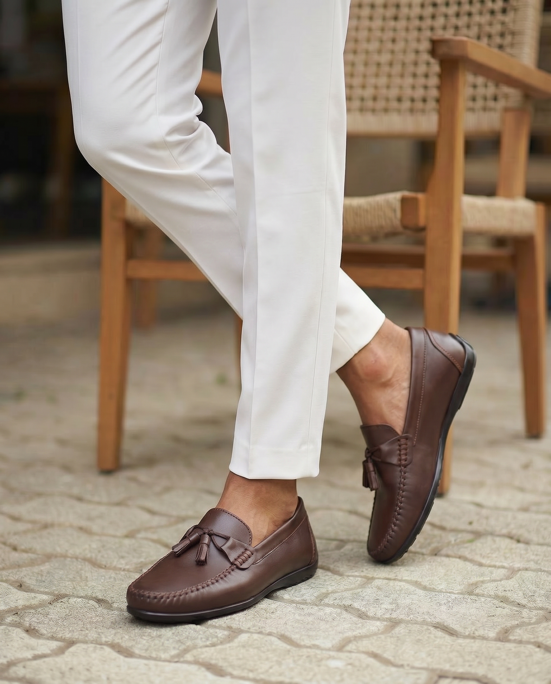 RAKS 03 KAHVERENGİ DERİ ERKEK LOAFER AYAKKABI