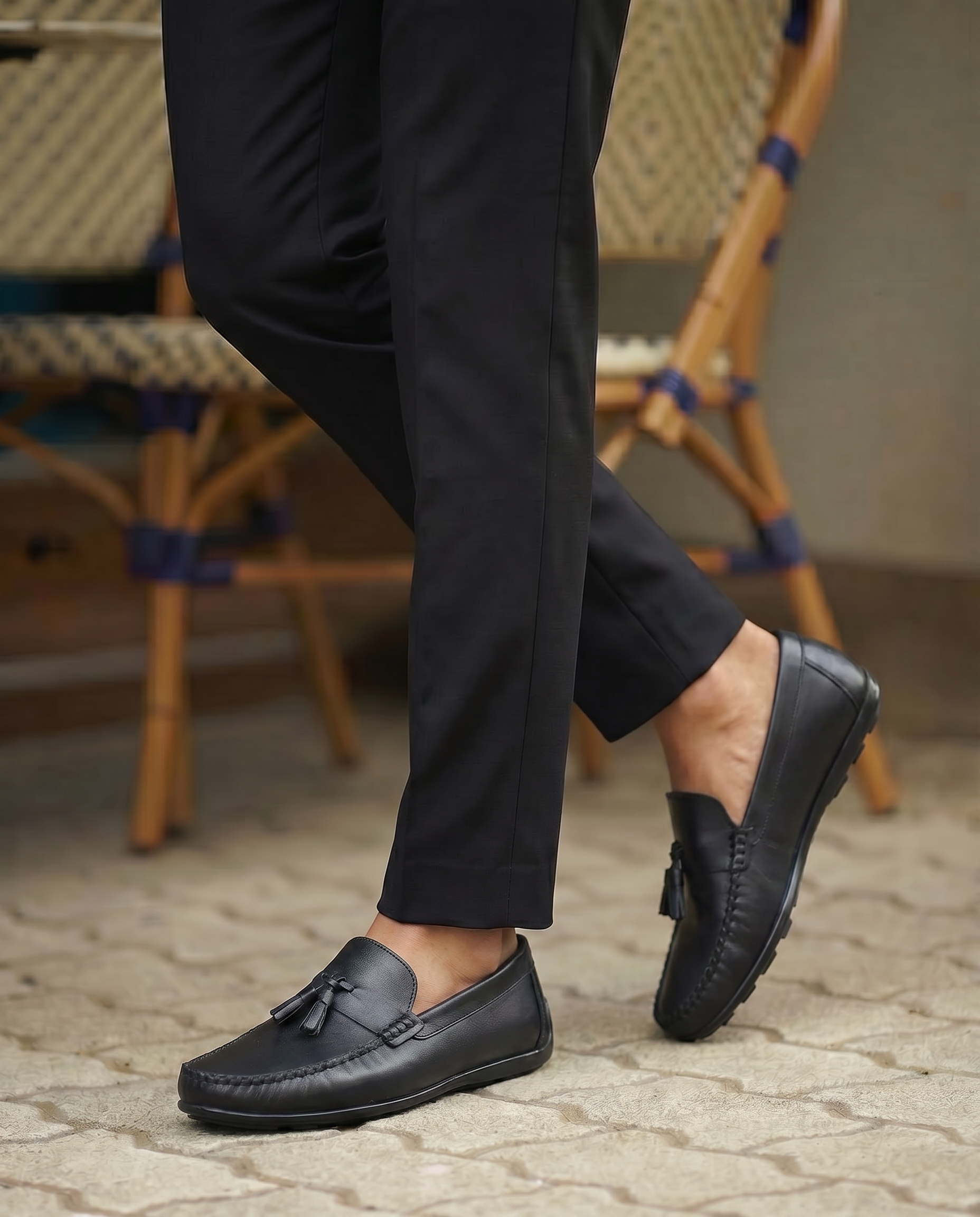 RAKS 04 SİYAH DERİ ERKEK LOAFER AYAKKABI