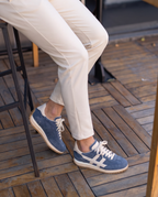 LORENZO TURKUAZ MAVİ SÜET DERİ ERKEK SNEAKERS AYAKKABI