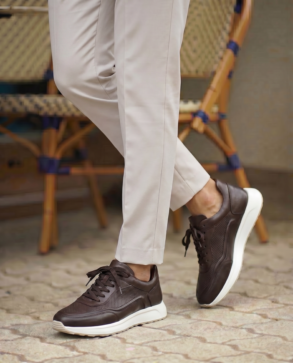 VALTERRA KAHVERENGİ DERİ ERKEK SNEAKERS AYAKKABI